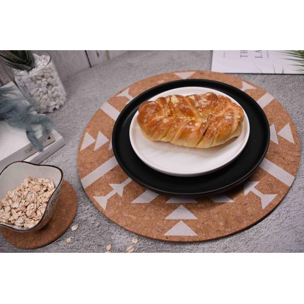 DIY Personalized Round Cork Placemats Trivets Antiskid Good Resilience