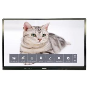 Capacitive LCD Smart Board Touch 65 Inch 4K 3840*2160 Anti-Glare Tempered Glass