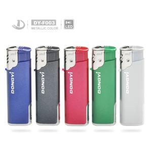 Colorful Dy-F003 LED Light Windproof Electronic Lighter Customization Plastic