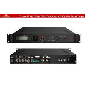 2Tuners HD IRD (DVB-C/S/S2/Toptional) to IP.ASI,HDMI,SDI,AV Output