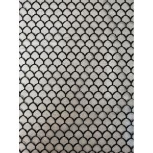Fish Scales Pattern Black Soft Tulle Mesh Fabric