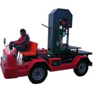 China Log cutting Vertical Mobile Band Sawmill China Diesel Engine Powered with table on sale