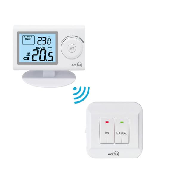 Heating Boiler Control Rf Room Thermostat For Gas Boiler , Simple Digital