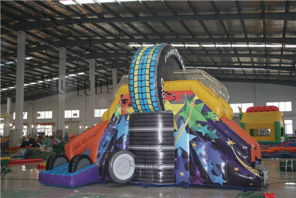 Quality indoor inflatable slides, Inflatable funland, inflatable bouncing slide wholesale