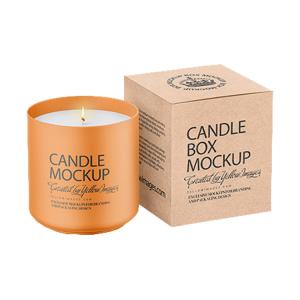 Custom Logo Printed Kraft Iridescent Holographic Candle Packaging Box