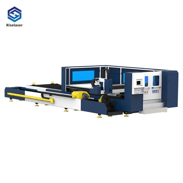 Fiber Optic Laser Cutting Machine Adjustable Speed For Metal Tube