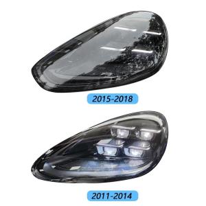 Upgrade To 2024 Blackened LED Headlights For 2011-2018 Porsche Cayenne 958.1 And