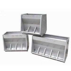 SUS 201 Stainless Steel Feed Trough For Weaning Pig Hog 6 Holes