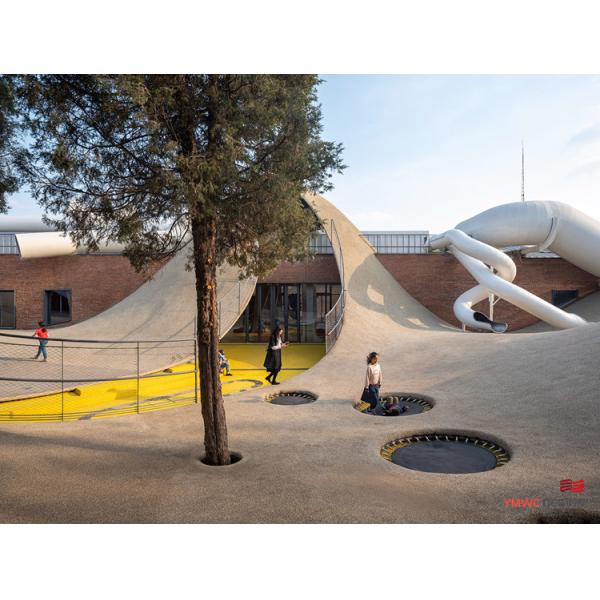 6 Color Stainless Steel Outdoor Children's Playground Design and Planning Solution