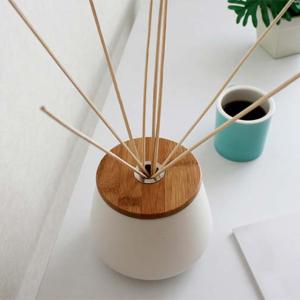 Ceramics Diffuser Home Reed Diffuser Home Fragrance Diffuser With Wooden Lids
