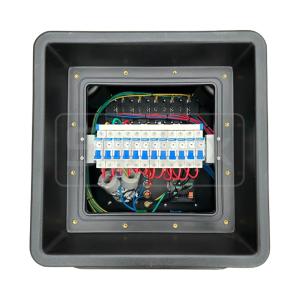 Syntax MD1 Three Phase 4P 32AMP HDPE Portable Distribution Box IP67 With 12 Nos