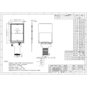 Mcu 37 Pin 2.8 Inch Touch Screen Lcd Display Module With Resistance Touch