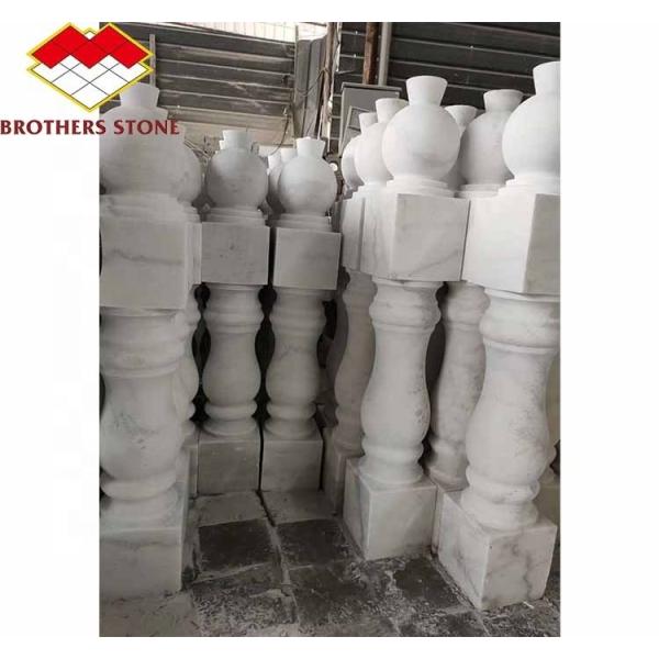 Polished Surface Finished Handrail Column for Home Decorations in Guangxi White