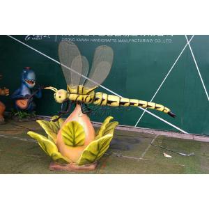 Children Playground Realistic Animatronic Dragonfly Model High Durability
