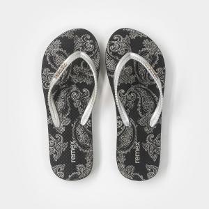 36EU Ladies Beach Flip Flops , PE Sole Flat Thong Sandal