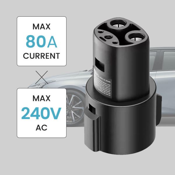 Quality EV Charger Adapter for Tesla 3 S X Y Supports Fast Charging with 240V AC 80A Current Performance in Extreme Temperature Ranges wholesale