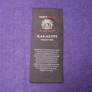 Garment Neck Woven Fashion Labels With Your Text , End Fold Loop Fold