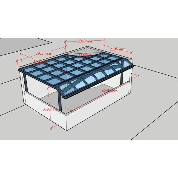 Quality Customized Aluminium  Support Awning With Polycarbonate Sheet Roofs wholesale