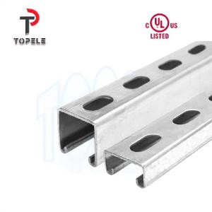 Hot DIP Galvanized Plain / Slotted Strut Channel Unistrut 41X41X2.5mm