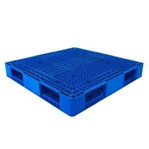 Cheap Material Handling Double Faced Euro Standard Heavy Duty Plastic Pallet with Steel Bar for sale