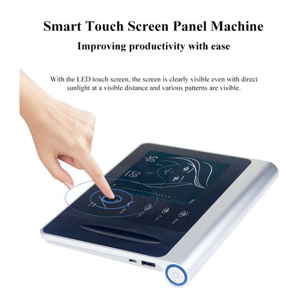 Black Digital PMU Microblading Pen Stainless Steel Electric Tattoo Gun Kit for Eyebrows Lips Skin Permanent Makeup Machine