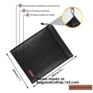 High Quality Fireproof Felt A4 Document File Folder Bag For Office,Fireproof