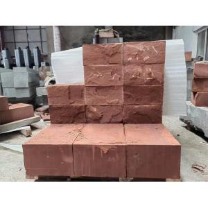 Cheap Frost Resistant 5cm Thick Red Natural Sandstone Slabs For Outdoor Floor Coverings for sale