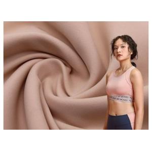 Pink Knit Air Layer Sandwich Scuba Fabric With Polyester Spandex