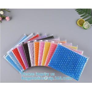 Slider Zipper Biodegradable Bubble Out Pouch Envelopes Protective Wrap Bags For