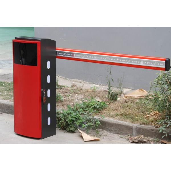 LED Lights Design Patent 1M-6M Pole Intelligent Boom Gate Systems , Cold Roller Steel Barrier