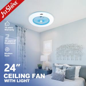 Copper Motor 220V Bedroom Ceiling Fan Light 24 Inch With Box Fan