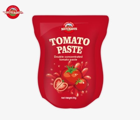 Wholesale Stand-Up Sachet Tomato Paste Offered In 56g And 70g Variants, Provides