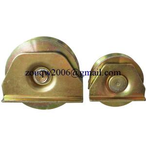 Sliding gate roller GW615 Y Groove，Galvanized, Iron, Single bearing