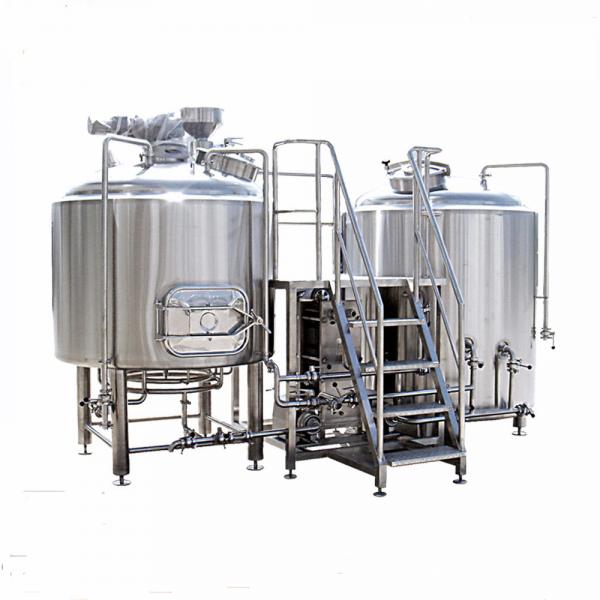 Quality 2000L Stainless Steel 2 Vessel Brewhouse Steam Heating Brewing Equipment Eco Friendly wholesale