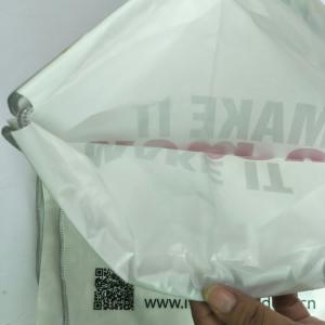 Rope Shoulder Custom Plastic Drawstring Bags Double Layer Material Synthetic