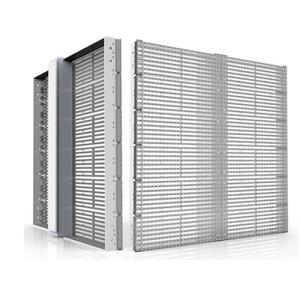 Customized Size Transparent Glass LED Display , Transparent LED Video Wall