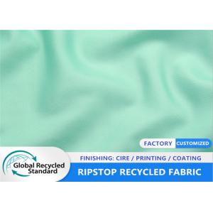 Waterproof 39GSM 400T Ripstop Recycled Plastic Fabric