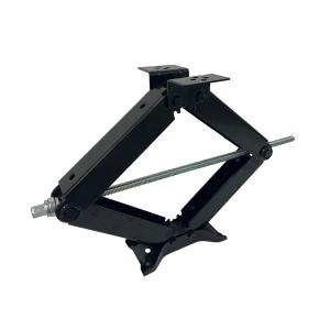 Cheap 24&quot; Scissor Leveling Floor Jack Black RV Stabilizer Jacks 2.5T Capacity With Handle for sale