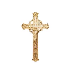 Cheap Gold Color Casket Crucifix Size 29 × 16 Cm Gild Funeral Casket Fitting for sale