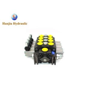 4 Section Open Center Motor Spools Directional Control Valve With Three Position