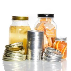 Wholesale 70 mm Separate Canning Mason Jar Tinplate Screw Lid for Home Canning