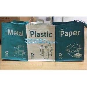 China Factory custom recyclable folding laminated pp non woven bag shopping with heat transfer printing non woven fabric carry on sale