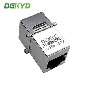 8P8C Has Card Groove CAT.3 With Shielding Modular RJ45 To RJ45 Coupler Shielding