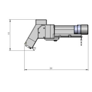 Double Motor Type Laser Cleaning Head Gun For 1kw 2kw Laser Power