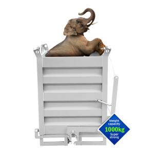 Customizable Waste Collection Bin Convenient Drop Bottom Chips And Metal