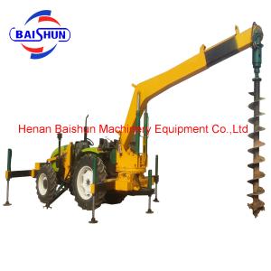 Custom design hydraulic pole erecting and digging tractor machine auger used for