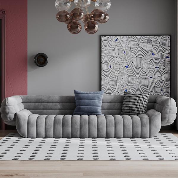 Contemporary Upholstered Sofa Chaise Sleeper Convertible Couch Sofa Sectional