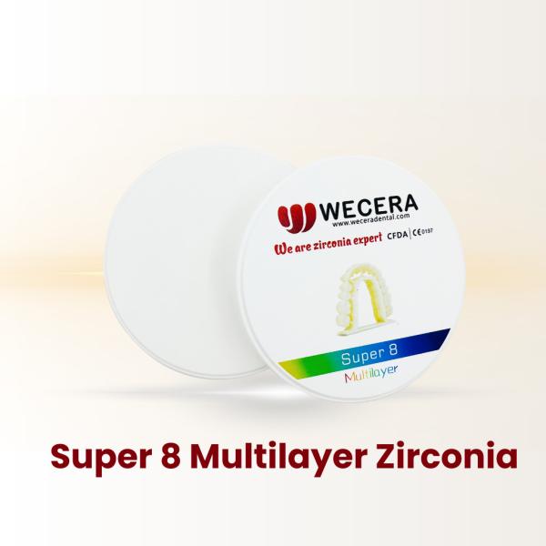 6.0g/cm3 Multilayer Zirconia Block Sintering Program 1500 Degree for Dental