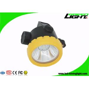 Portable Cordless Mining Cap Light , 4000lux Miners Helmet Light All In One