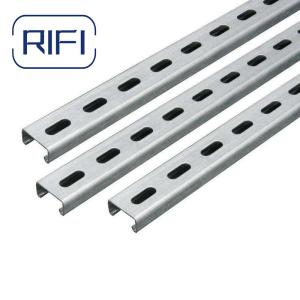 Silver Strut Channel And Fittings with Thickness 0.8mm-3mm for support